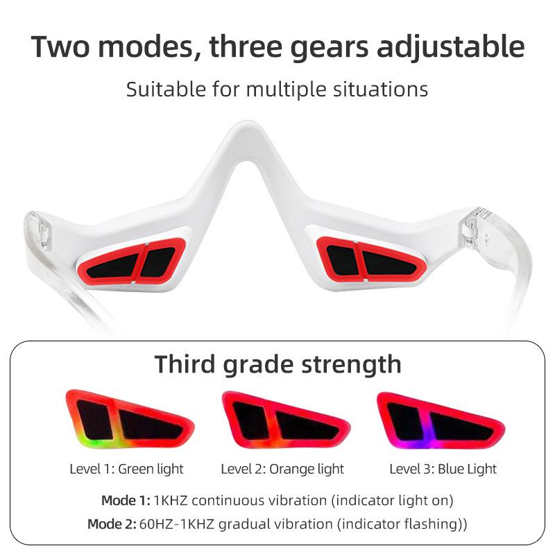 Multifunctional Eye Care Device: Handheld Beauty Massager with Red Light and Essence Application for Home Use.