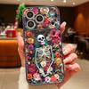 Lettered Skull Pattern Case For iPhone 17 Pro Max Magnetic For Magsafe Hybrid TPU+PC Matte Cover For iPhone 16 15 14 13 Pro Max