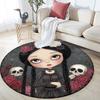 Cartoon Girls pattern round rug,Carpet Rug for Living Room Bedroom Playroom ,Non-slip Floor Mat,Holiday Gifts and Birthday Gifts.