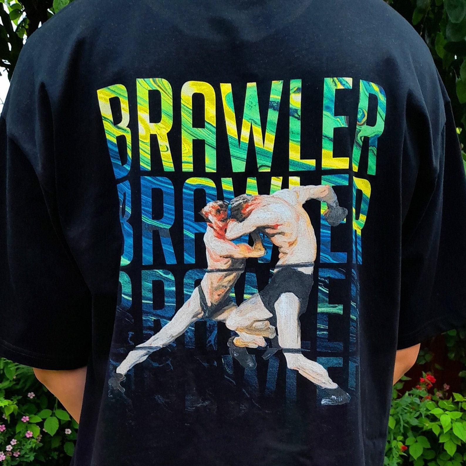 Premium Quality Brutalist Boxing Shirt: Oversized Graphic Tee S
