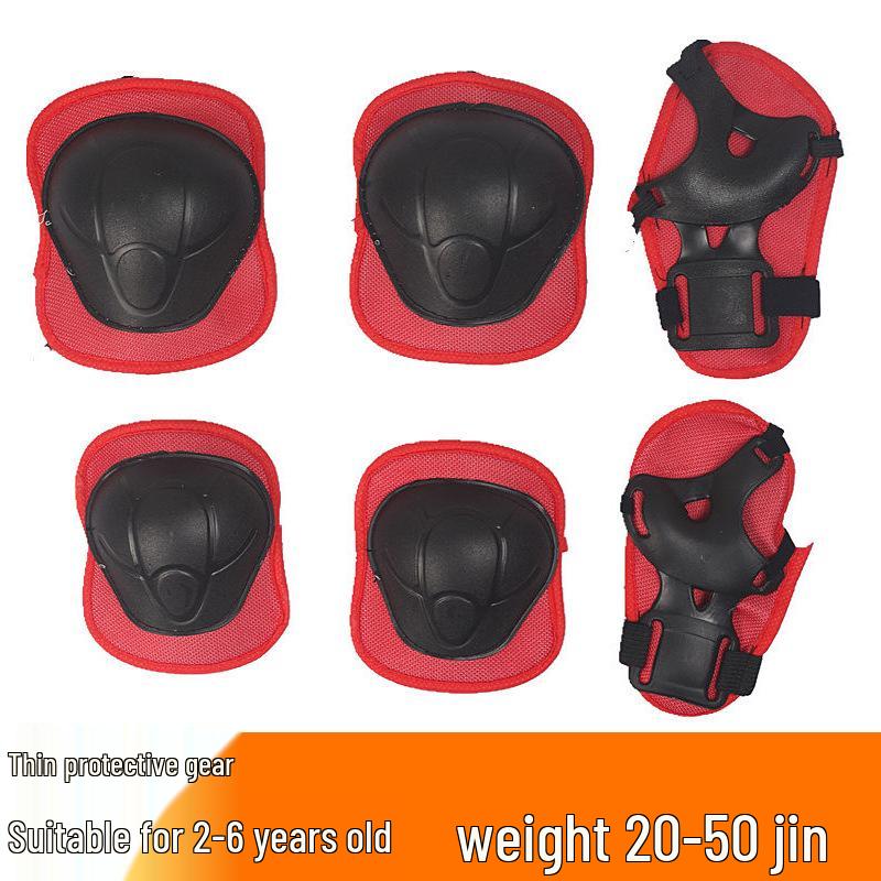 

Детский комплект защитной экипировки для скейтборда и велосипеда с защитным шлемом и наколенниками