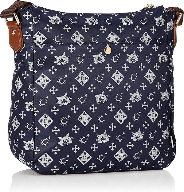 WACHIFIELD Shoulder Cat Dayan the Navy Women's Bag, Crossbody, Monogram, Stylish, Print, Cat, WTSK-03, Wtsk-03-navy-2,