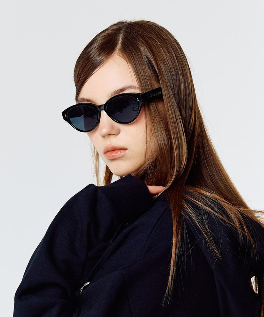 LARTIGENT [Yunkyeong Pick] L15 Round Sunglasses(Black)
