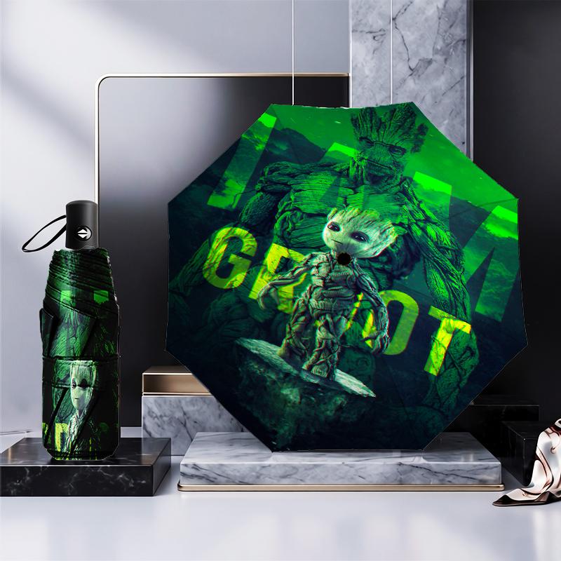 Tree Spirit's Electric Glow Umbrella Folding umbrella, automatic umbrella 8-Frame for Travel, camping Use Gift for Halloween Christmas