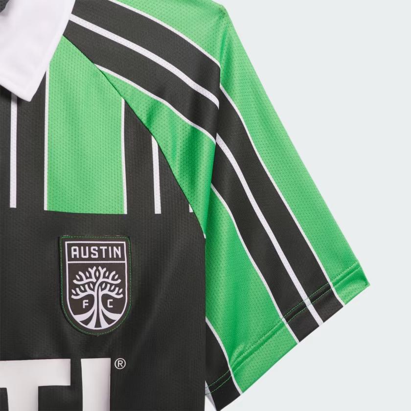 Adidas Originals X No-Comply X Austin FC Co-Branded Letter Stripe Polo Soccer Jersey Men Tops Multicolor IL9633