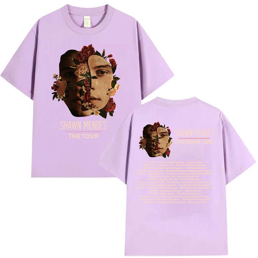 Shawn Unisexdes The Tour  Print T Shirt Unisexs Women ONeck Fashion Cotton Short Sleeve TShirts Summer Casual Clothing Tshirt