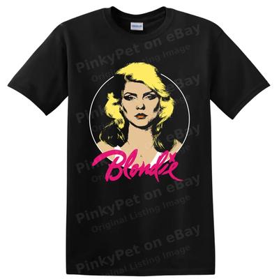 Blondie Punk Rock Band T Shirt Female Portrait Graphic Music Fan Retro Tee Gift