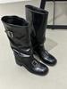 Fashion Comemore Autumn Women Biker Boots Fashion Belt Buckle Ladies Elegant Platform Long Pipe Booties Casual Women's Knee High Boots