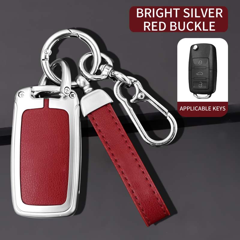 Styling Mouldings Zinc Alloy Car Key Cover Suitable for Volkswagen Bora Polo Tiguan Jetta Passat B5 B6 B7 Golf Beetle Folding Ca