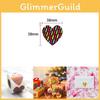 Xh047 Cute And Colorful Heart Shaped Stickers For Creative Party Planning