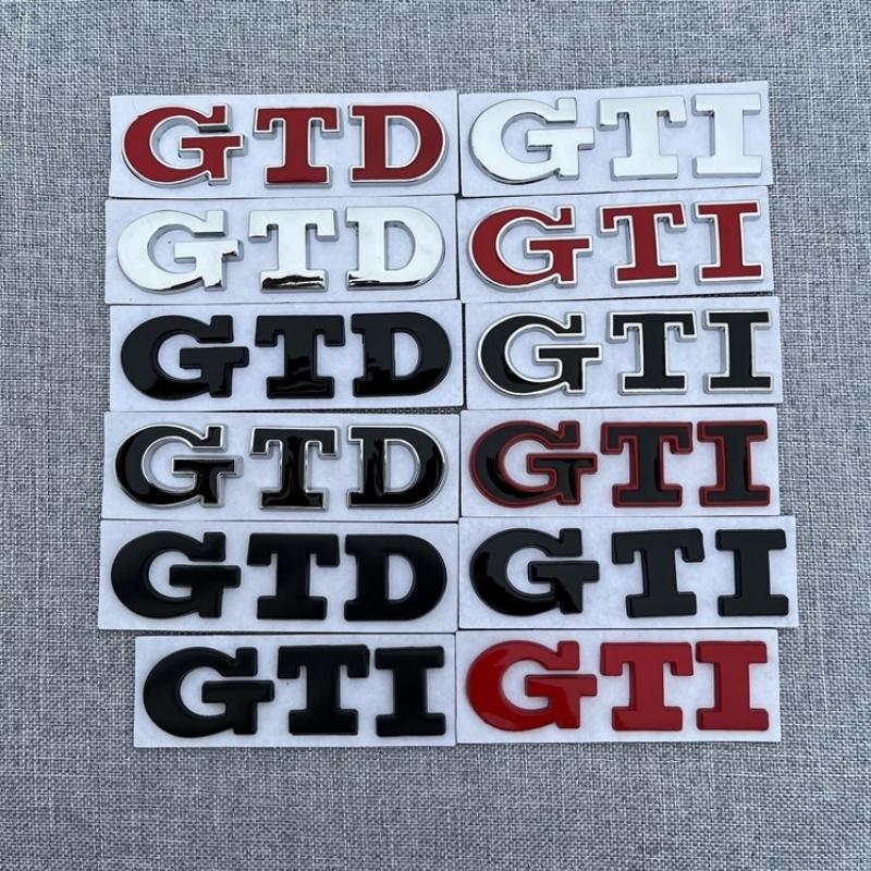 ankfz6 3D Metal Front Grille GTD Logo Emblem Rear Trunk Badge Stickers For Volkswagen VW Golf 2 4 5 6 7 R MK2 MK3 MK4 Car Accessories