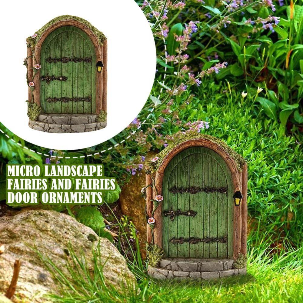 Cancello Elfico in Legno Miniature Cancello delle Fate Cancello Bambola Fatata Durevole Desktop