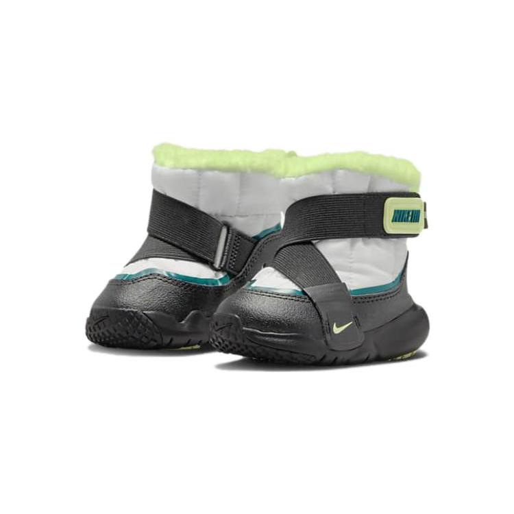 Nike Flex Advance Slip Resistant, Abrasion Resistant, Thermal Snow Boots Gray Black Infant And Toddler DD0303-001