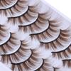 Eye Makeup Tools Wispy Mink Lashes Brown Lashes False Eyelashes Natural Look Fake Eyelashes