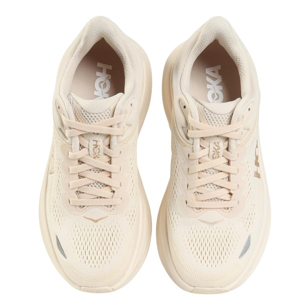 HOKA Bondi Running Size Shoes, 91162012-VCH (Beige, 26.0, Women's)