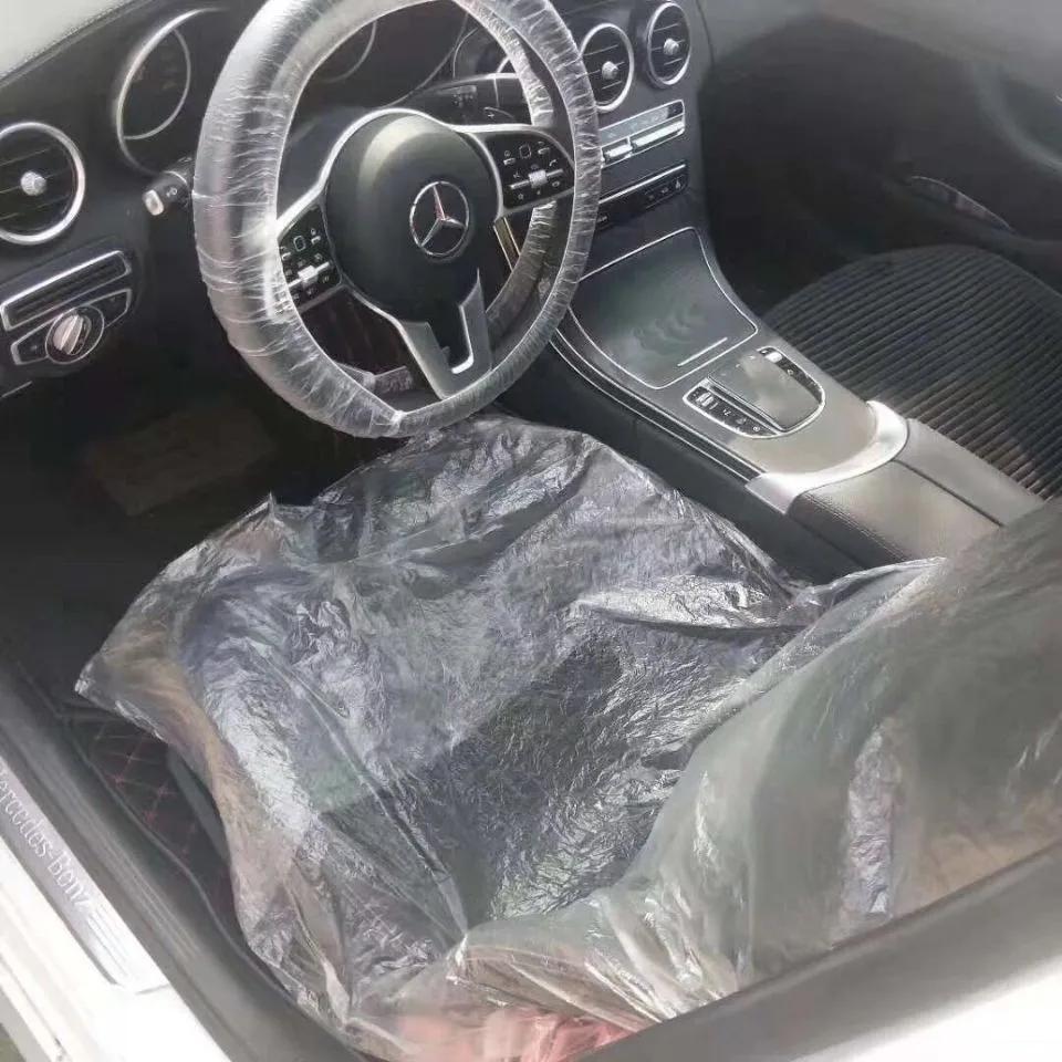 Universal Disposable Car Seat Dust-proof Covers Waterproof  Vehicle Car Steering Wheel Cover Protector Car Interior Accessories