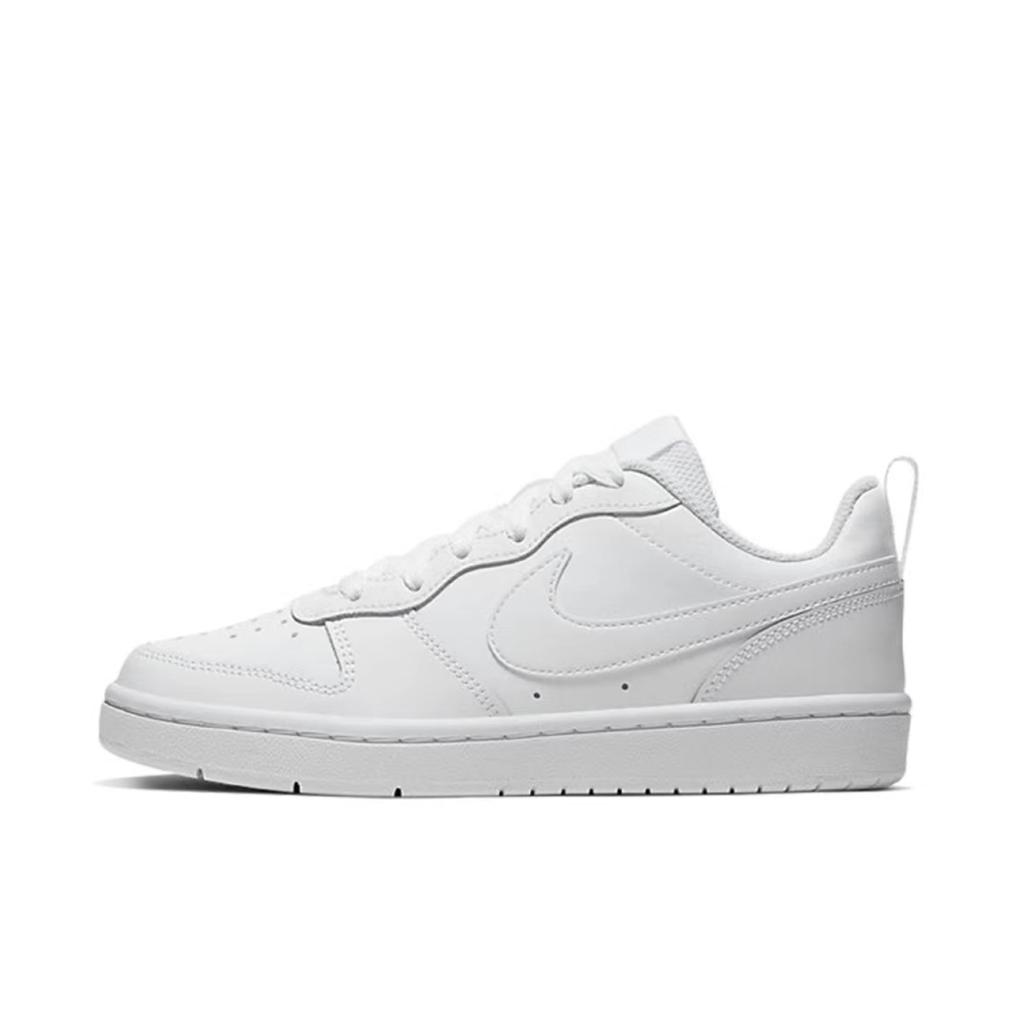 Nike Court Borough Slip Resistant Abrasion Resistant Low top Skateboard Shoes Women's Blue Beige White BQ5448-100(Team746-)