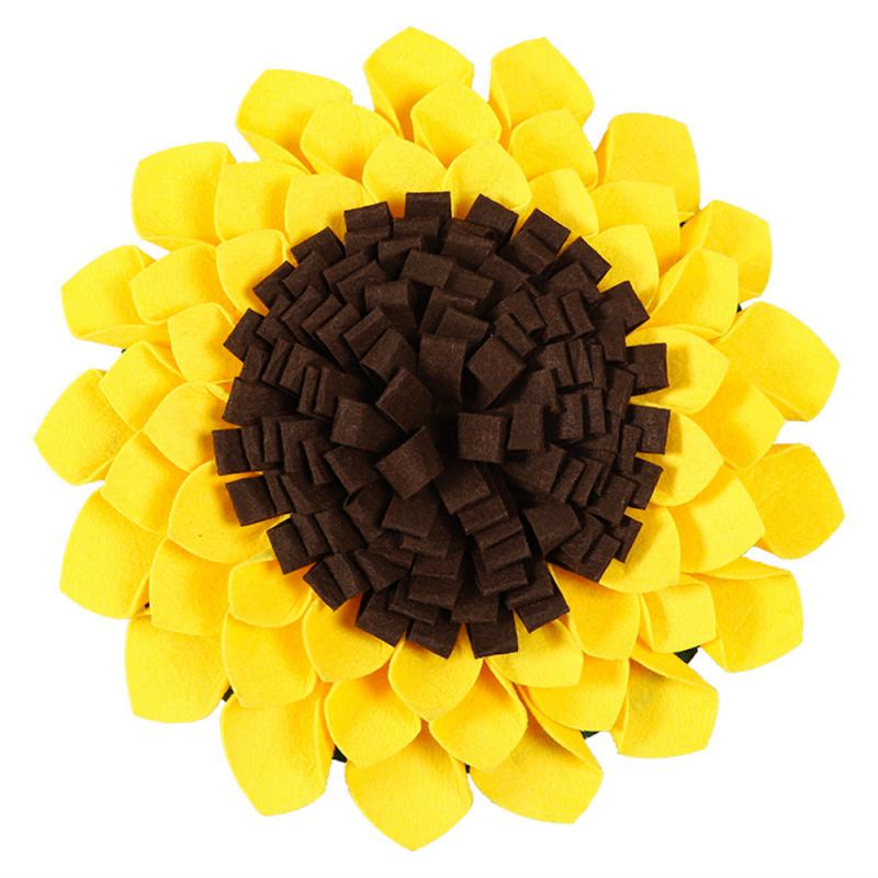 

Pet Sniffing Mat Training Blanket Dog Snuffle Mat Sunflower Pad Dog Relieve Stress Nosework Puzzle Toy Mat Pet Nose Foraging Pad