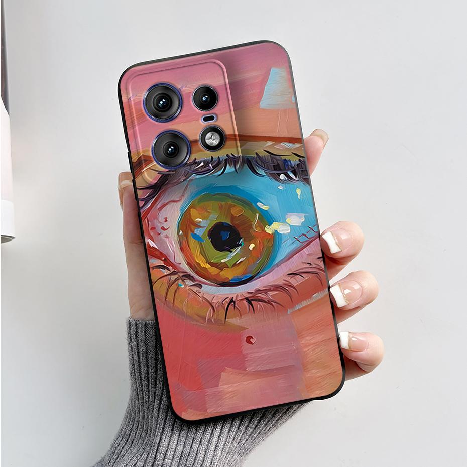For Motorola Edge 50 Pro Ultra Fusion Case Stylish Pattern Soft Silicone Back Cover for Moto Edge 50 Pro Ultra Fusion Capa Funda