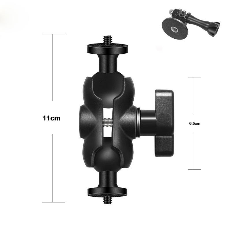 1 inch Ball head 1/4" to 1/4" Ballhead Double Socket Arm Mount Holder for Insta360 One X2 X3 DJI GoPro SJCAM Camera Accessories
