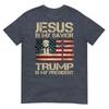 Jesus Is My Savior Trump Is My President Trump 2024 Usa Flag TShirt