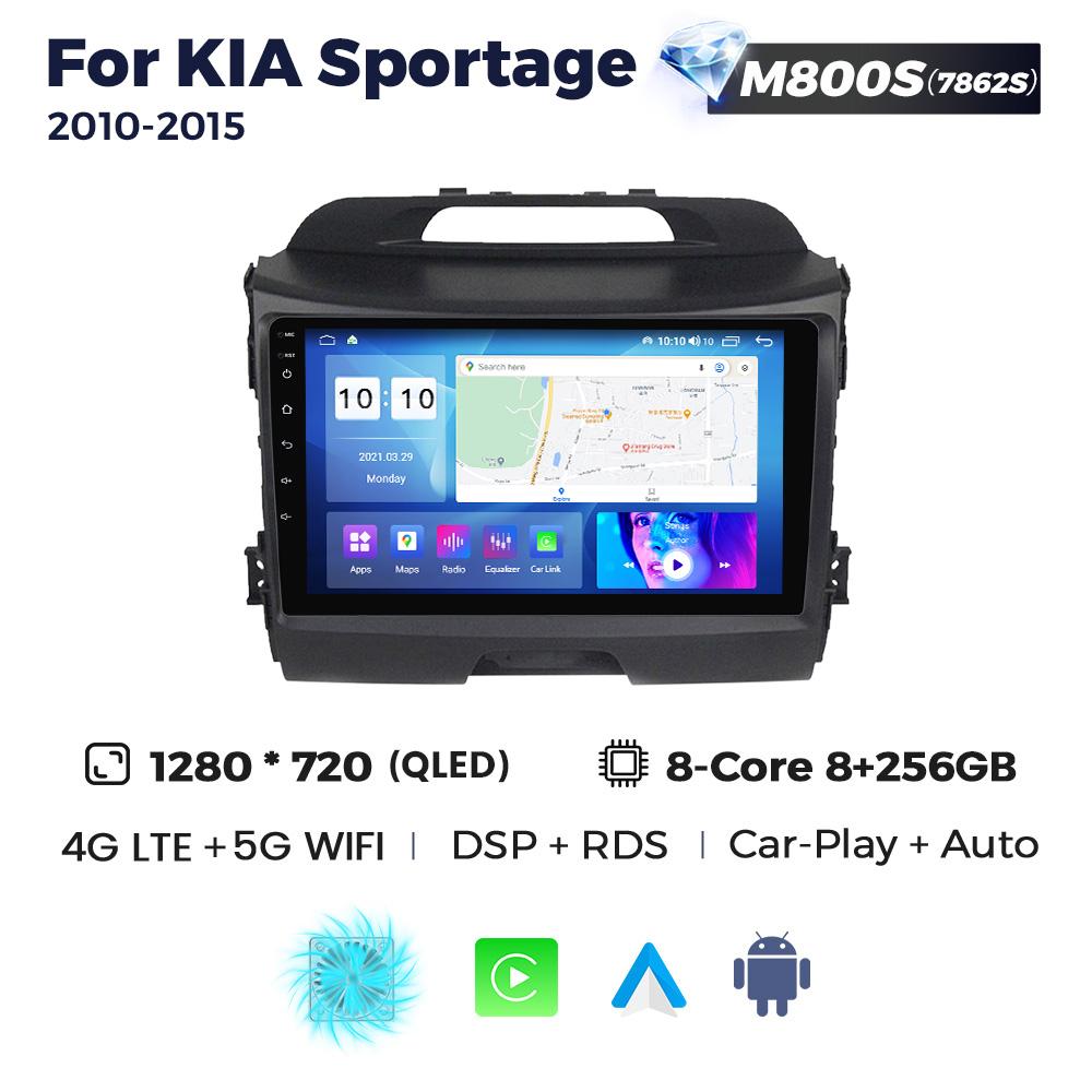 Navifly Android 13 Car Radio Multimedia Audio Player For KIA Sportage 3 2010-2015 GPS Wireless Carplay Auto Systems Stereo 2Din