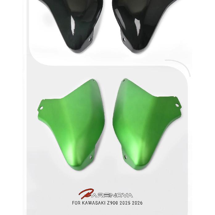 For Kawasaki Z900 Z900SE Motorcycle Radiator Side Cover Spoiler Fairing Aerodynamics Side Wing Cover Z900 Side Cover 2025 2026