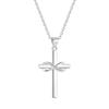 European-American Hip-Hop Infinity Pendant Necklace - Women's Trendy Glossy Cross Design