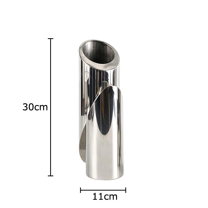 Artistic Misplacement Geometric Metal Vase Table Decoration Flowers Arrangement Dried Flower Floral Vases Room Aesthetic Decor