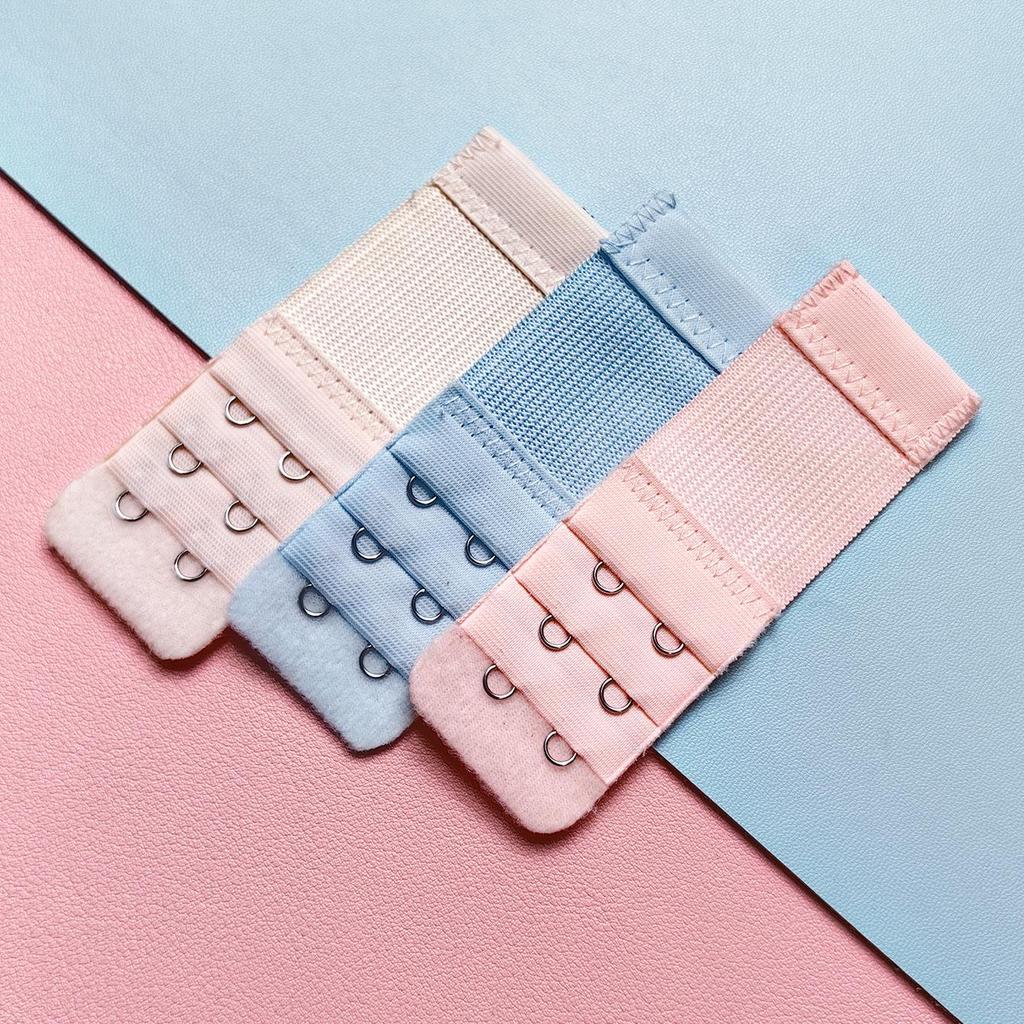 Estensore Elastico Internazionale per Reggiseno - Confezione da 3, Fibbie di Estensione a 2 File
