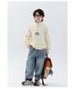 Boys' Velvet Half-Zip Stand Collar Hoodie: 2025 Winter Thickened One-Piece Top for Children