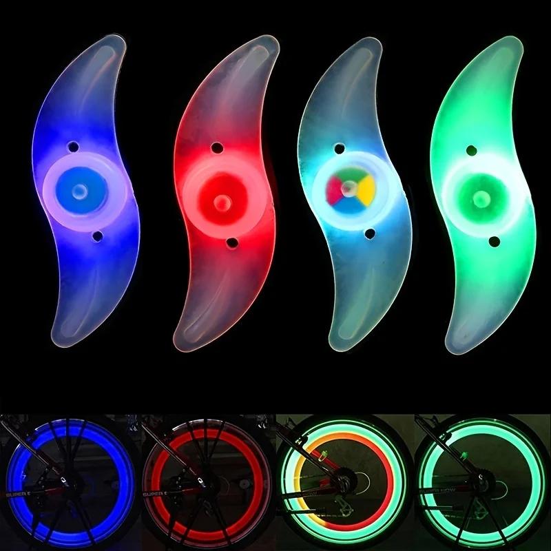 Colorful LED Bike Wheel Light, Waterproof Easy Install Bicycles Wheel Spoke LED Lights with 3 Modes for Bicycle