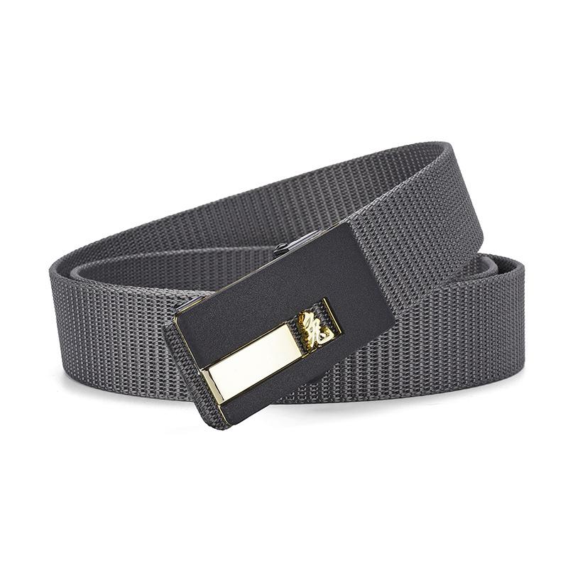 Zodiac Toothless Canvas Belt Simple Automatic Buckle Imitation Nylon Belt Casual Men'S Belt