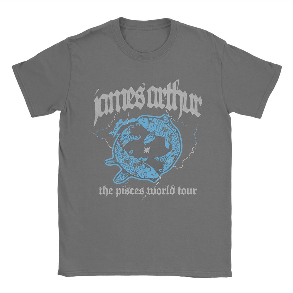 Mens Vintage Pisces James Arthur Pisces World Tour Dublin T Shirt  100 Cotton Clothes Cool Tee Shirt Plus Size TShirts