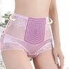 Women Lace Embroidery Flowers Panties Sexy High Waist Butt Lifter Briefs