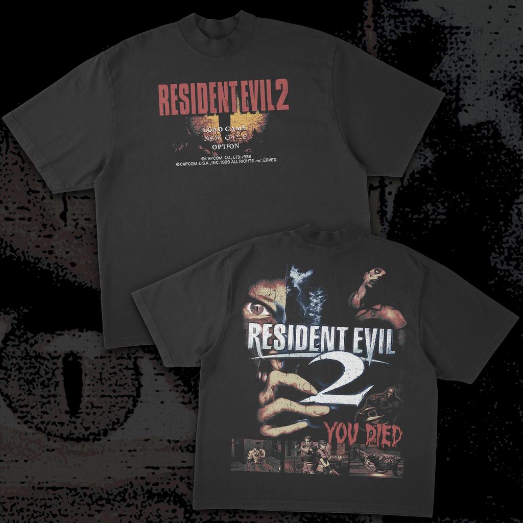 Retro Style Classic Horror Theme Game Resident Evil Peripherals Tshirts From The 1990s Unisex Graphic Print Tee Men Women Tops