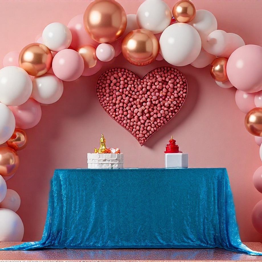 Sequined Tablecloth for Weddings, Banquets, and Parties - Rectangular Large Decoration