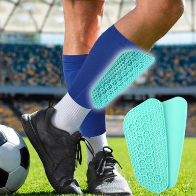 Flexible Soft Shin Guards Honeycomb Soccer Shin Pads Shock Absorption Silicone Protective Leg Guard for Football Soccer
