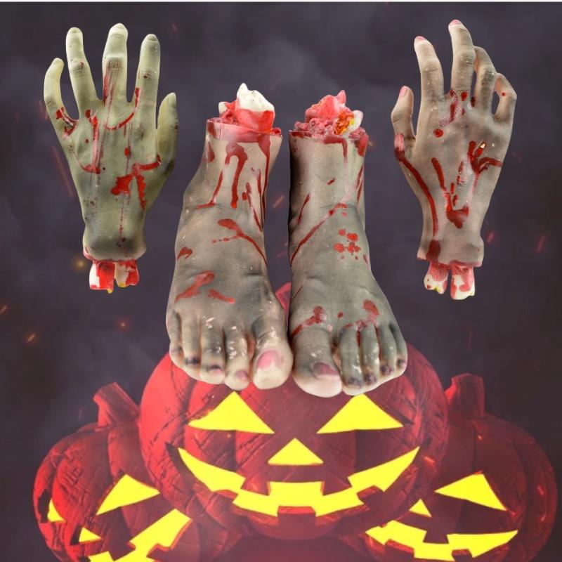 Accessoire d'Halloween Main Fausse Accessoires de Filmage Main Fausse Unique Super Mignonne Exportation Directe Accessoires pour le Corps