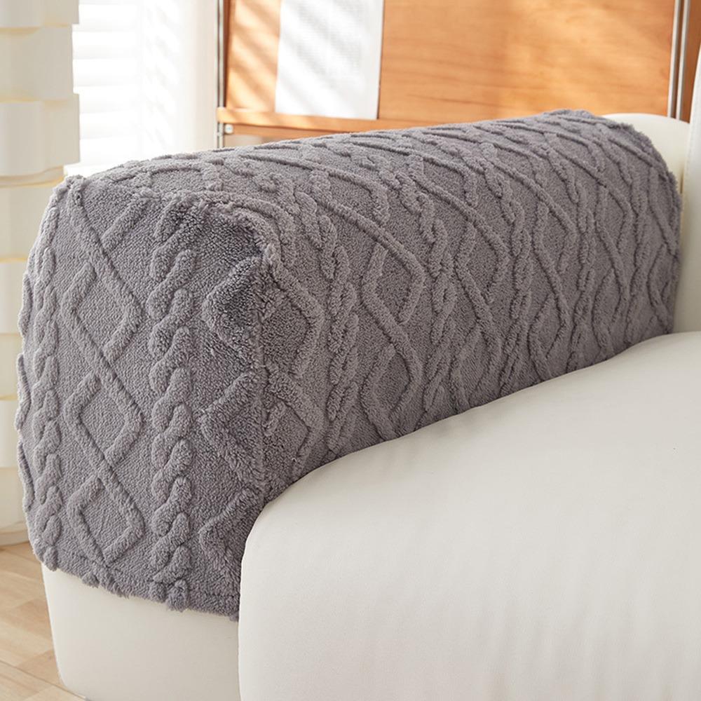 

Universal Stretch Sofa Armrest Cover Anti Slip Elastic Sofa Cover Jacquard Fabric Couch Arm Protector for Home Furniture Decor сірий