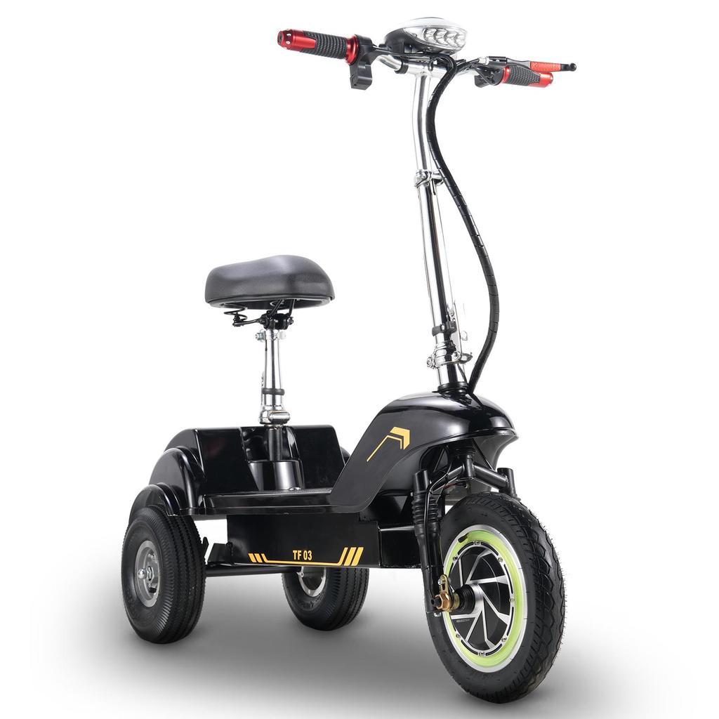 Twofish TF03 Driewielige Elektrische Scooter 500W Motor 48V15Ah Batterij 28km/h Max Snelheid 30km Max Bereik