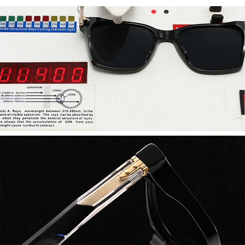 Premium High Quality Retro Designer Style Trendy High End Edgy Punk Riveted Square Shaped Female For Both Male Sun Glasses