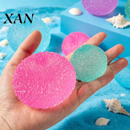 Stress Relief Toy Semitransparent Frosted Ball Anxiety Textured Squeeze Pinching Reliever Sensory Decompression Fidget Party Favors Soft
