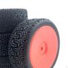 4/Pack RC Tires 66 Rubber Tyre Set for 144001 1/14 1:18 1:16 1:10 Buggy Crawler Cars Spare