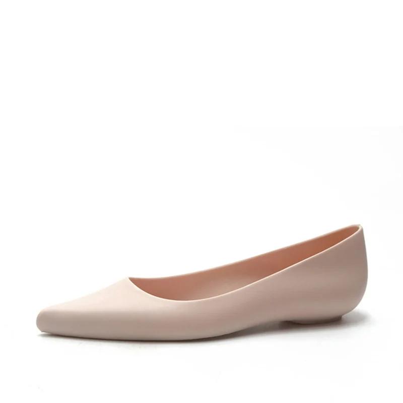 Mode Comemore Frau Mokassins Damen Flache Schuhe Schuhe Spitz Zehen Rot Regenstiefel Büro Flach Frühling Damen Slipper Frauen Lässig 39