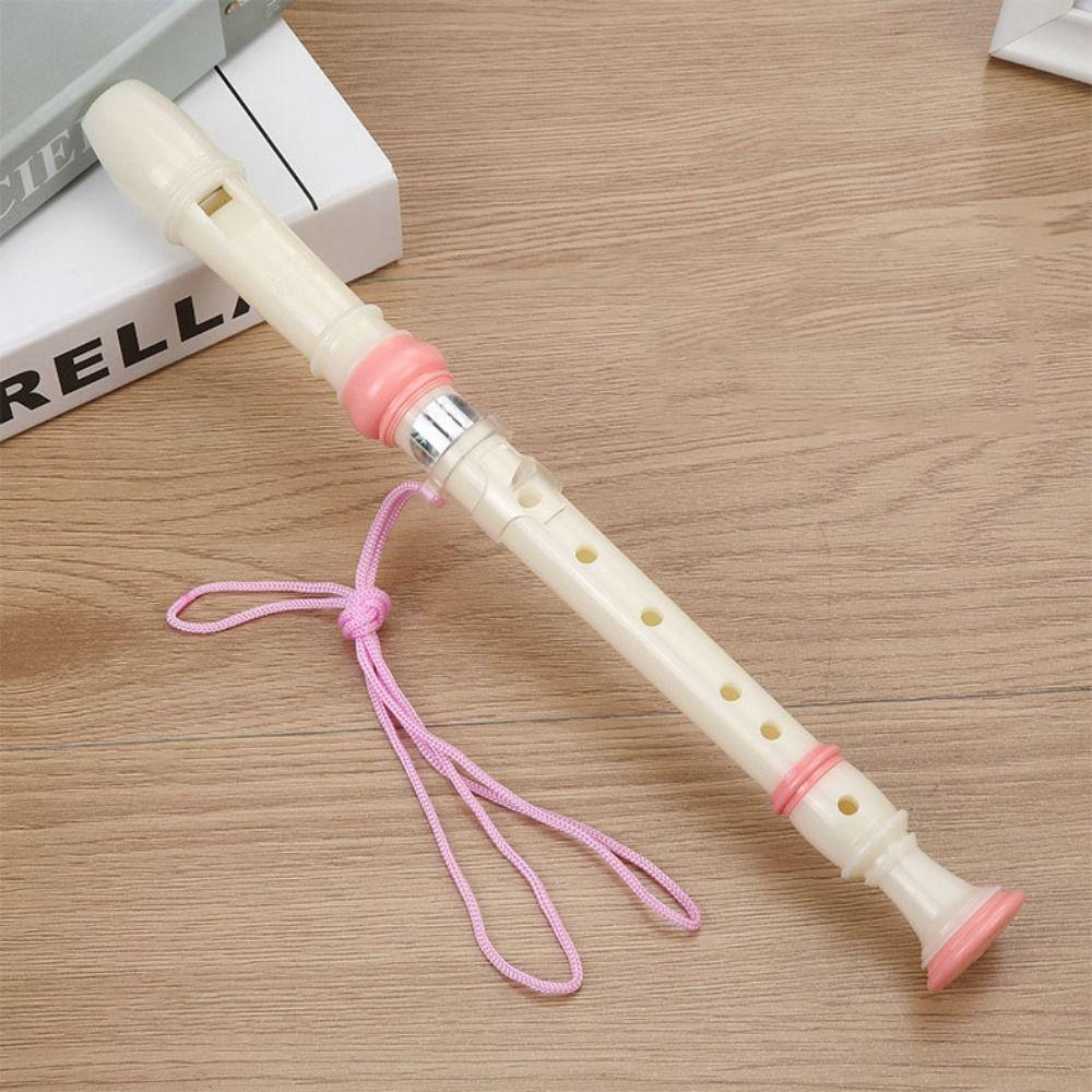 Food Grade ABS Eight Hole Clarinet Baroque Fingering Vertical Flute Soprano Recorder  Beginner Gift