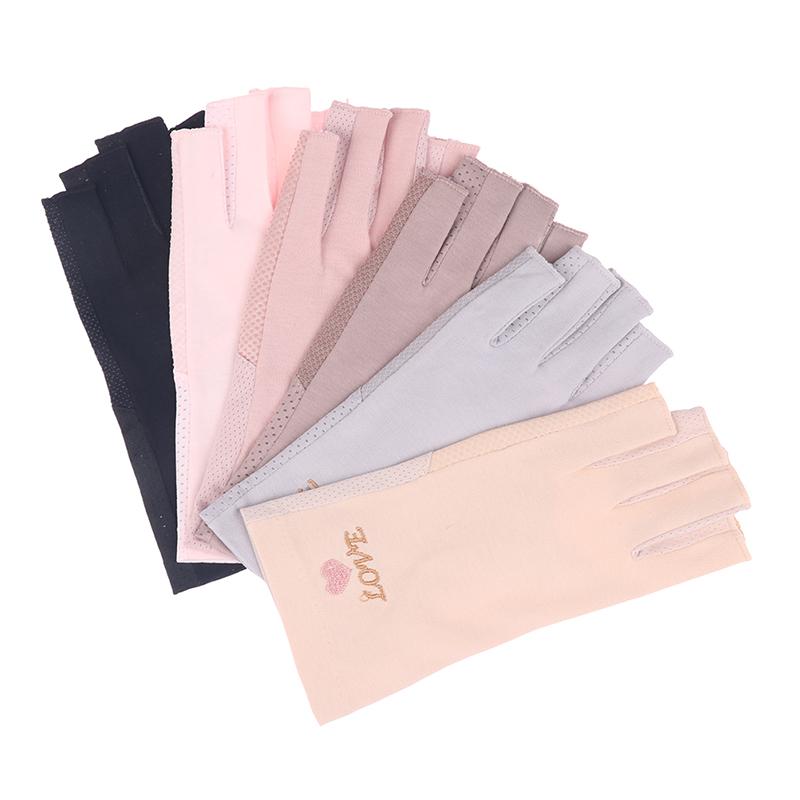 1 Pair Anti Uv Nail Gloves Uv Gel Shield Glove Fingerless Manicure Nail Art Tools Led Lamp Nails Dryer Radiation Hand Gloves