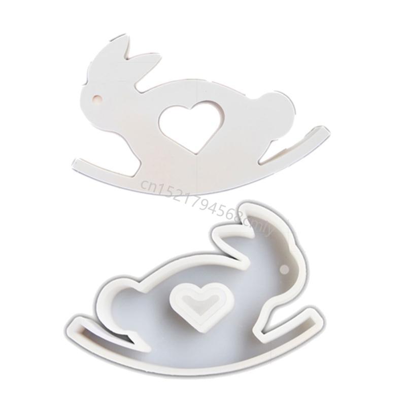 Rocking Horse Silicone Molds Ornament Handmade Animal Molds Epoxy Resin Molds 6XDE
