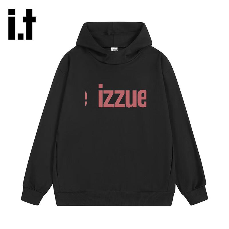 Izzue Unisex American Retro Letter Print Hoodie
