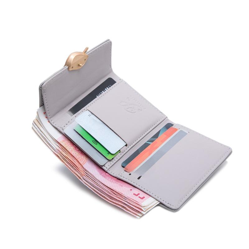 Wallet Women's Short PU Short Small Wallet with Large Capacity and Niche Women's Coin Purse